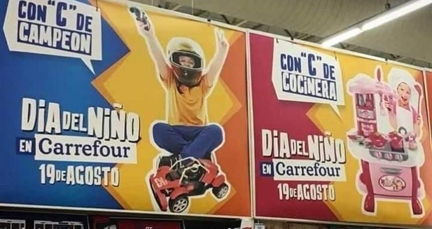 Día del Niño: la campaña sexista que debió retirar Carrefour  